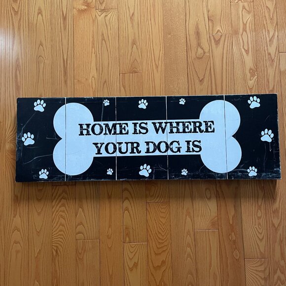 Home Is Where Your Dog Is Canvas Art - Picture 1 of 12